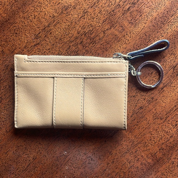NWOT Authentic Tan Coach Coin Change Purse Wallet - Picture 2 of 5
